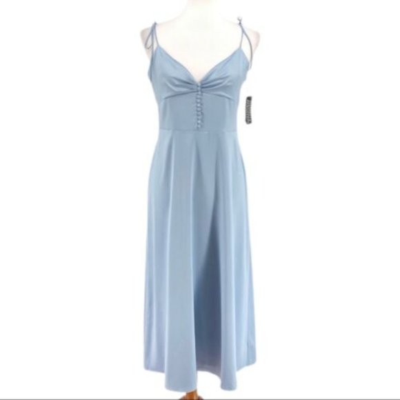 NWT 🌟Host Pick🌟DANIELLE BERNSTEIN SATIN MIDI SLIP DRESS - sz 16 - Picture 1 of 10